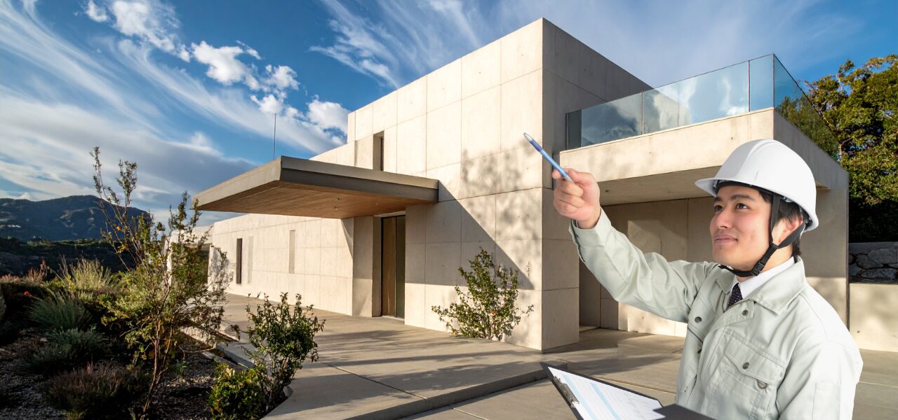 外構点検の様子